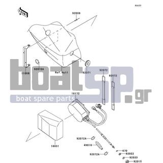 KAWASAKI - ULTRA 300LX 2011 - Electrical - Control(JBF/JCF) - 92072-3882 - BAND,L=100.08