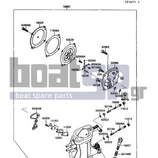 KAWASAKI - JET MATE 1992 - Engine/Transmission - Carburetor