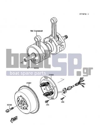 KAWASAKI - JET MATE 1992 - Ηλεκτρικά - Generator - 92038-001 - KEY,WOODRUFF