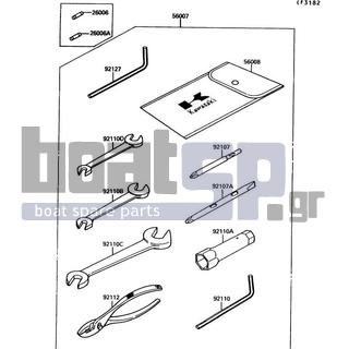 KAWASAKI - JET MATE 1992 -  - Tool - 56007-3708 - TOOLKIT