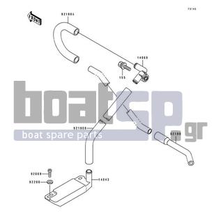 KAWASAKI - JS440 1992 - Body Parts - Bilge - 14069-3705 - BREATHER,BILGE