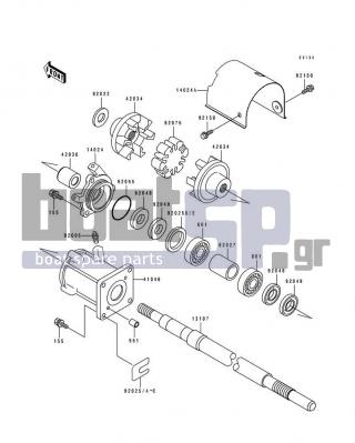 KAWASAKI - JS440 1992 - Κινητήρας/Κιβώτιο Ταχυτήτων - Drive Shaft