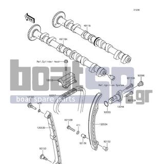 KAWASAKI - JET SKIΒ® ULTRAΒ® 310X 2016 - Engine/Transmission - Camshaft(s)/Tensioner