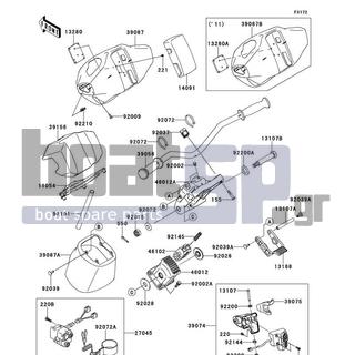 KAWASAKI - ULTRA 300LX 2011 - Εξωτερικά Μέρη - Handlebar