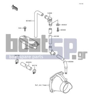 KAWASAKI - SC 1992 - Body Parts - Bilge System - 156R0616 - BOLT-WP,6X16