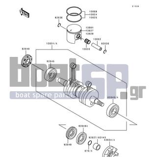 KAWASAKI - SC 1992 - Engine/Transmission - Crankshaft/Piston(s) - 92049-3705 - SEAL-OIL,FWJ15307210