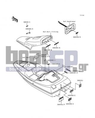 KAWASAKI - SC 1992 - Frame - Labels - 56040-3918 - LABEL,ADJUST STEERING(FRENCH)