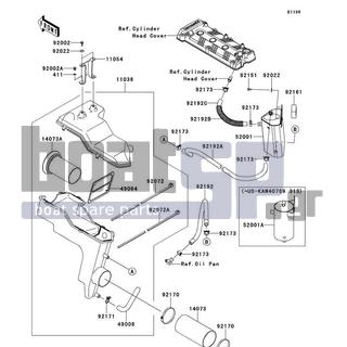 KAWASAKI - ULTRA 300LX 2011 - Frame - Intake Silencer