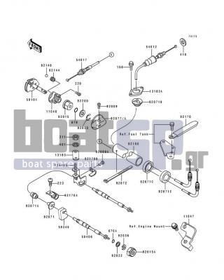 KAWASAKI - TS 1992 - Frame - Cables