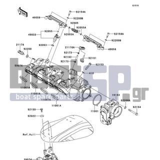 KAWASAKI - ULTRA 300LX 2011 - Engine/Transmission - Throttle - 92161-3796 - DAMPER