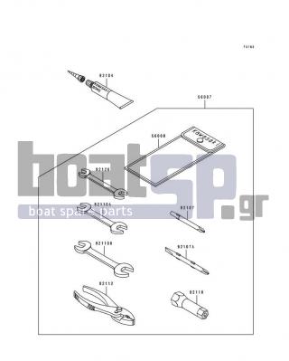 KAWASAKI - TS 1992 -  - Owner's Tools - 92110-1153 - TOOL-WRENCH,OPEN END,14X17