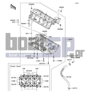 KAWASAKI - ULTRA LX 2011 - Engine/Transmission - Crankcase