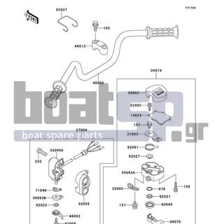 KAWASAKI - X2 1992 - Body Parts - Handlebar
