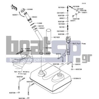 KAWASAKI - ULTRA LX 2011 - Body Parts - Fuel Tank