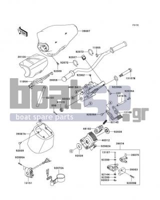 KAWASAKI - ULTRA LX 2011 - Εξωτερικά Μέρη - Handlebar - 39058-3744-6Z - HANDLE-COMP,F.BLACK