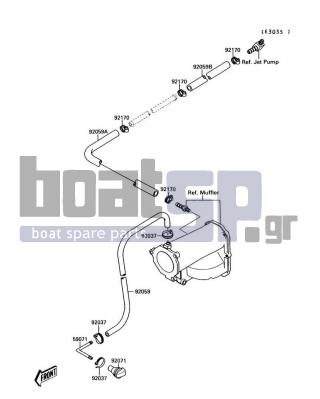 KAWASAKI - 300 SX 1991 - Κινητήρας/Κιβώτιο Ταχυτήτων - Cooling - 92170-3718 - CLAMP