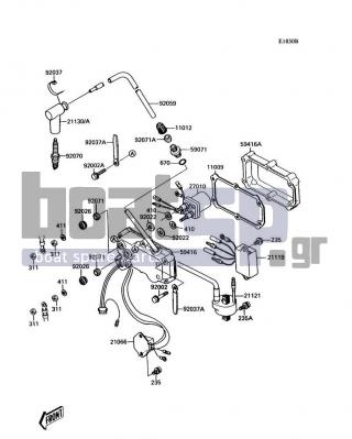 KAWASAKI - 300 SX 1991 - Frame - Ignition System(JS300-A3/A4/A5)