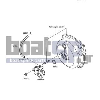 KAWASAKI - 300 SX 1991 - Engine/Transmission - Oil Pump - 92055-055 - RING-O,19.5X1.5