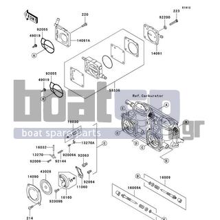 KAWASAKI - 800 SX-R 2010 - Engine/Transmission - Carburetor Parts