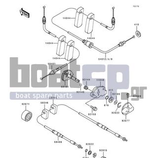 KAWASAKI - 650 SX 1991 - Frame - Cable