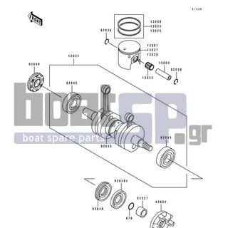 KAWASAKI - 650 SX 1991 - Engine/Transmission - Crankshaft/Piston