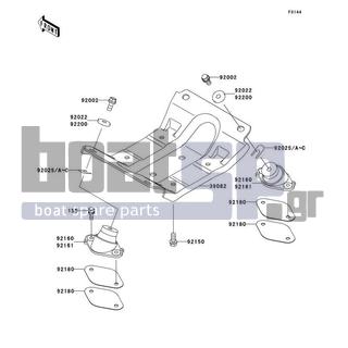 KAWASAKI - 800 SX-R 2010 - Engine/Transmission - Engine Mount