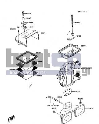 KAWASAKI - JET MATE 1991 - Engine/Transmission - Flame Arrester