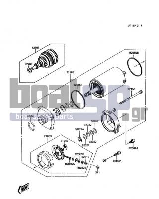 KAWASAKI - JET MATE 1991 - Electrical - Starter Motor