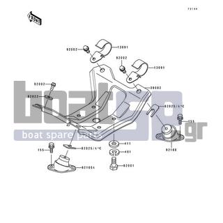 KAWASAKI - JS440 1991 - Engine/Transmission - Engine Mount