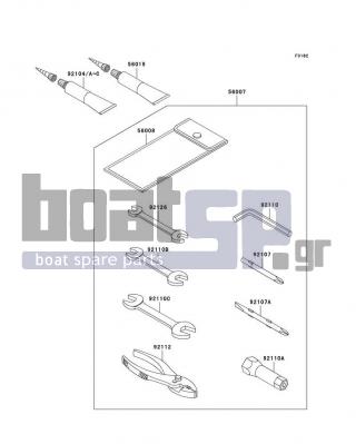 KAWASAKI - 800 SX-R 2010 -  - Owner's Tools - 56019-120 - GASKET-LIQUID,TB1211,WHITE