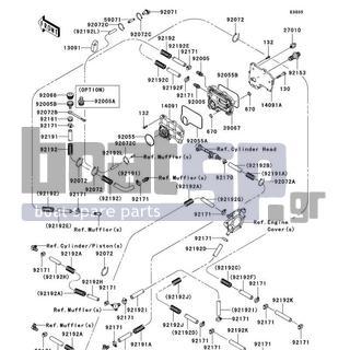 KAWASAKI - STX 2010 - Engine/Transmission - Cooling - 92192-3711 - TUBE,CORRUGATED,19.5X23.8X900