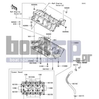 KAWASAKI - STX 2010 - Engine/Transmission - Crankcase - 670D2014 - O RING,14MM