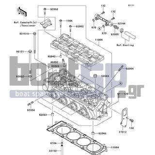 KAWASAKI - STX 2010 - Engine/Transmission - Cylinder Head - 92066-0002 - PLUG,PT1/2X12.5