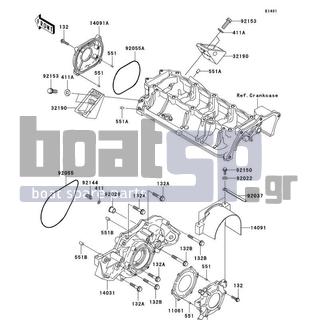 KAWASAKI - STX 2010 - Engine/Transmission - Engine Cover(s) - 92055-3761 - RING-O,196X3