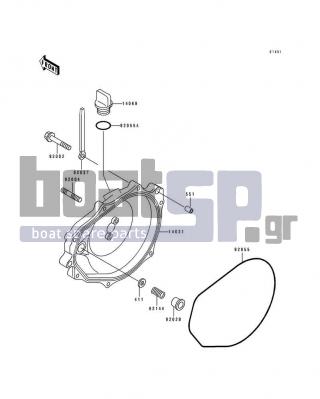 KAWASAKI - TS 1991 - Engine/Transmission - Engine Cover(s)