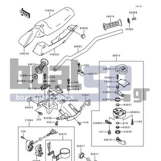 KAWASAKI - TS 1991 - Body Parts - Handlebar(JF650-B3/B4)