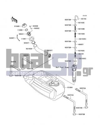 KAWASAKI - STX 2010 - Body Parts - Fuel Tank