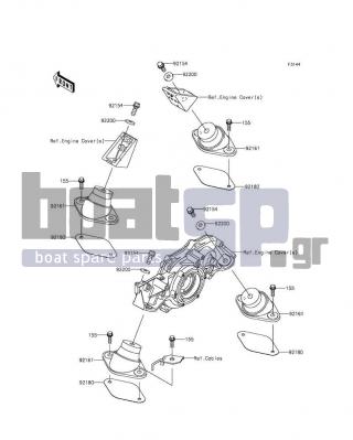 KAWASAKI - JET SKIΒ® ULTRAΒ® 310X 2016 - Engine/Transmission - Engine Mount