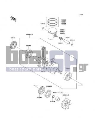 KAWASAKI - X2 1991 - Engine/Transmission - Crankshaft/Piston(s)