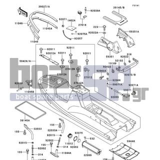 KAWASAKI - X2 1991 - Frame - Hull - 27012-3705 - HOOK