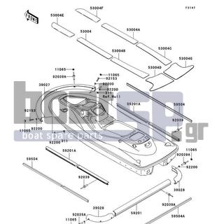 KAWASAKI - STX 2010 - Εξωτερικά Μέρη - Pads - 92039-3773 - RIVET