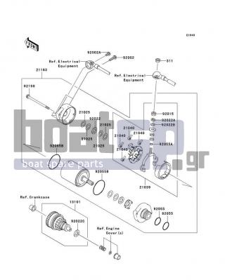 KAWASAKI - STX 2010 - Electrical - Starter Motor