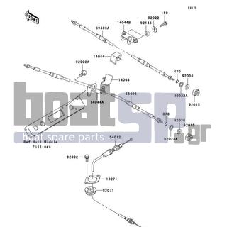 KAWASAKI - STX-15F 2010 - Πλαίσιο - Cables - 13271-3905 - PLATE