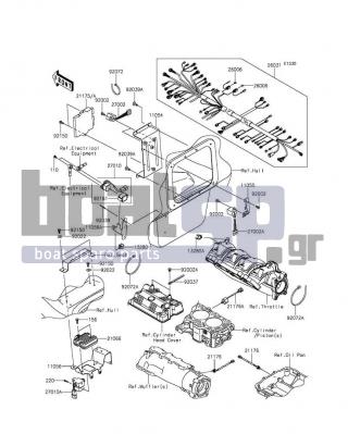 KAWASAKI - JET SKIΒ® ULTRAΒ® 310X 2016 - Engine/Transmission - Fuel Injection - 92150-3729 - BOLT,6X18