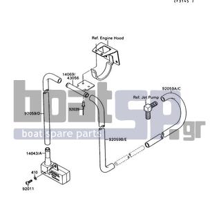KAWASAKI - 300 SX 1990 - Body Parts - Bilge System