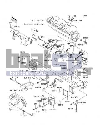 KAWASAKI - STX-15F 2010 - Engine/Transmission - Fuel Injection - 59416-3765 - CASE-ELECTRIC