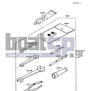 KAWASAKI - 300 SX 1990 -  - Owner's Tools - 92110-1152 - TOOL-WRENCH,OPEN END,10X12