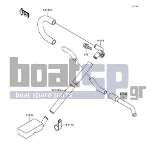 KAWASAKI - 550 SX 1990 - Body Parts - Bilge