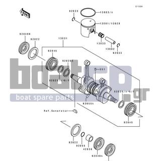 KAWASAKI - 550 SX 1990 - Engine/Transmission - Crankshaft/Piston