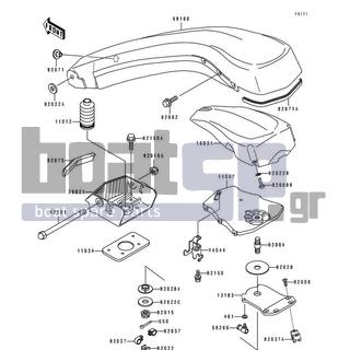 KAWASAKI - 550 SX 1990 - Body Parts - Handle Pole